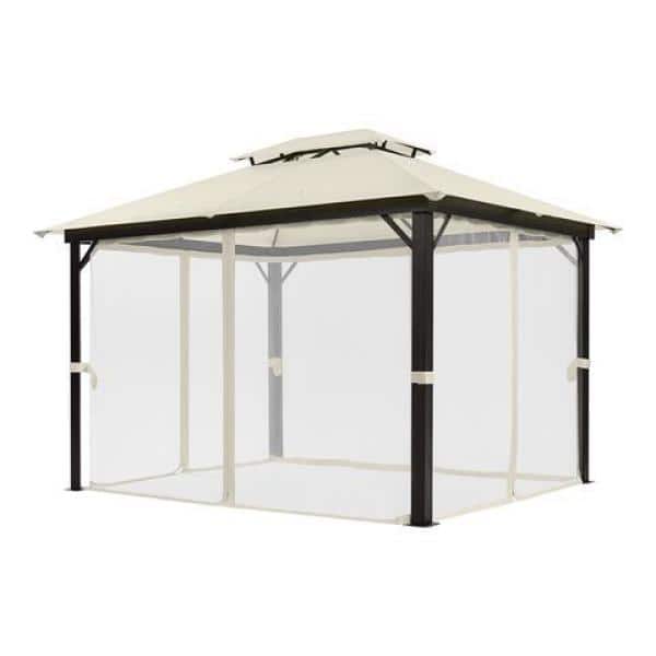 Hampton Bay Spencer Hill 10 ft. L x 12 ft. L Steel Gazebo