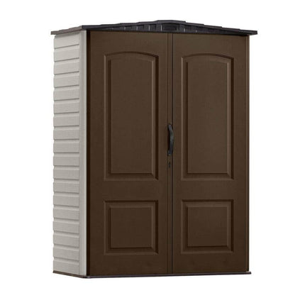 Rubbermaid 2 ft. 4 in. x 4 ft. 8 in. Small Vertical Resin Storage Shed (1967660)