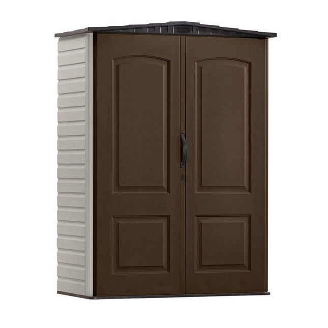 Rubbermaid 2 ft. 4 in. x 4 ft. 8 in. Small Vertical Resin Storage Shed (1967660)
