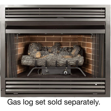 Pleasant Hearth Universal Circulating Zero Clearance 42 in. Ventless Dual Fuel Fireplace Insert