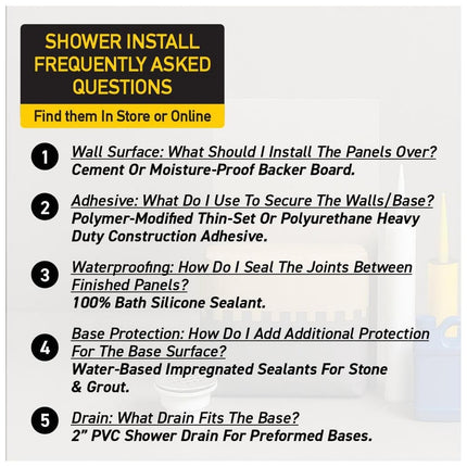 CASTICO 32 x 60x84 in. Solid Composite Stone Alcove Shower Insert Wall and Base Combo Kit, Nickel Door, Niche and Drain - Reversible CSBNB3260WHSLSL