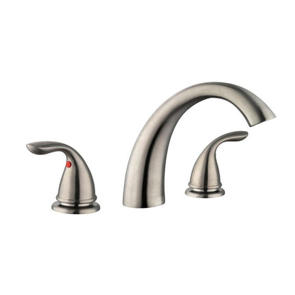 Glacier Bay Builders 2-Handle Deck-Mount Roman Tub Faucet in Brushed Nickel HD461-3004