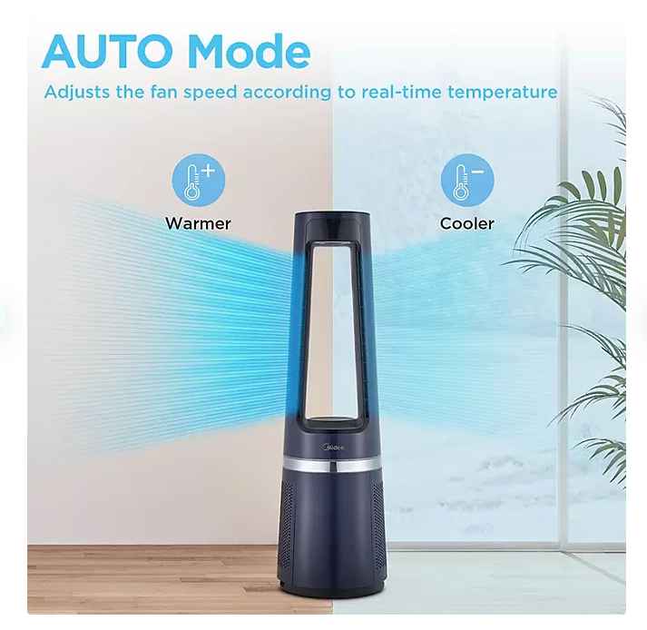 Midea 3-in-1 Bladeless Fan, Heater and Air Purifier