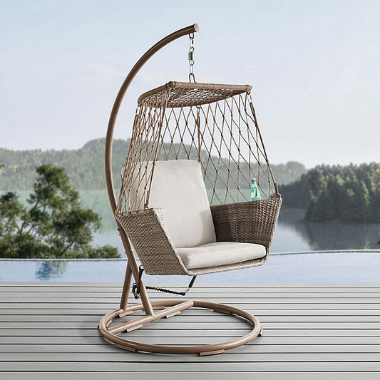 Member's Mark Bisbee Rope Swing Hanging Chair - Cast Ash