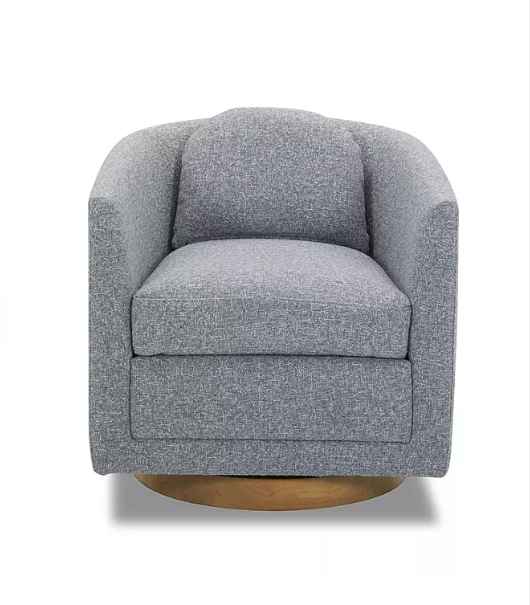 Becki Owens Isla Upholstered Swivel Chair GRAY