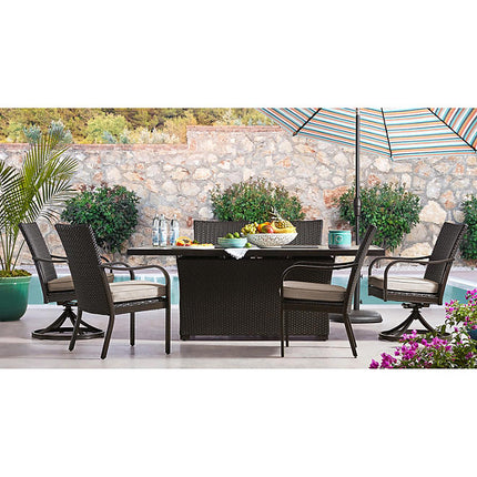 Member's Mark Heritage 7-Piece Fire Pit Patio Dining Set