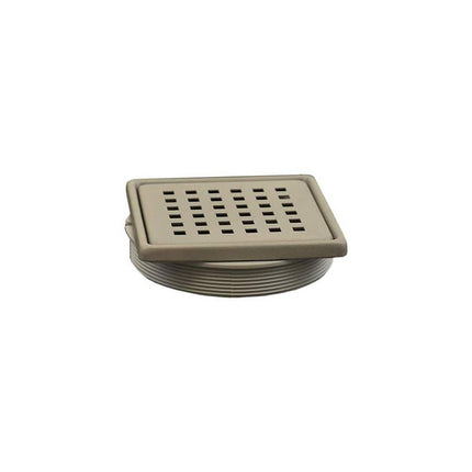 Everbilt Watershield Shower System 4 in. Brushed Nickle Square Grid Drain Grate 40502