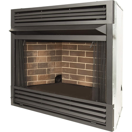 Pleasant Hearth Universal Circulating Zero Clearance 42 in. Ventless Dual Fuel Fireplace Insert