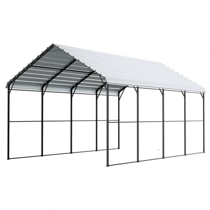 VEVOR Heavy Duty Metal Carport 12 x 20 ft With Galvanized Steel Frame & Roof