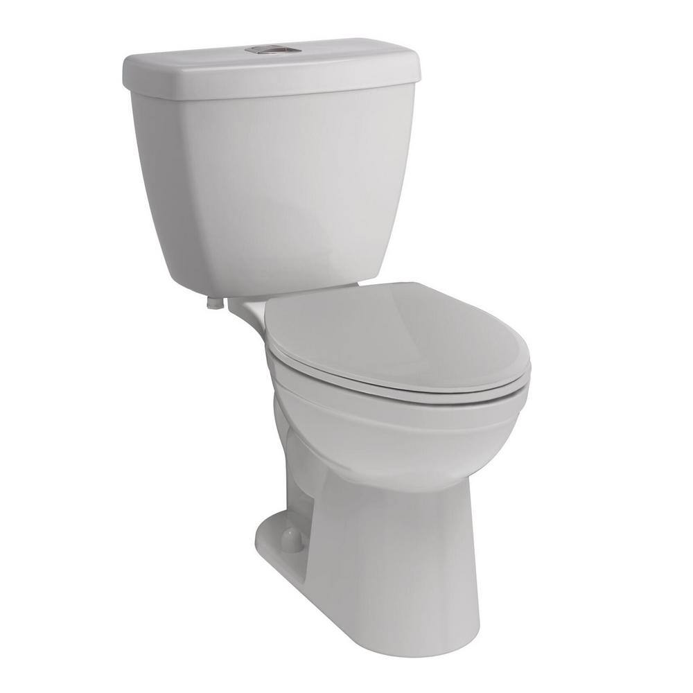 Delta Foundations 2-piece 1.1 GPF/1.6 GPF Dual Flush Elongated Toilet in White