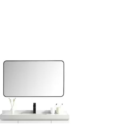 Garrido Bros. and Co. Andalucía 42 in. W x 21.3 in. T x 19 in. D Single Sink Bath Vanity in White with White Ceramic Top and Mirror