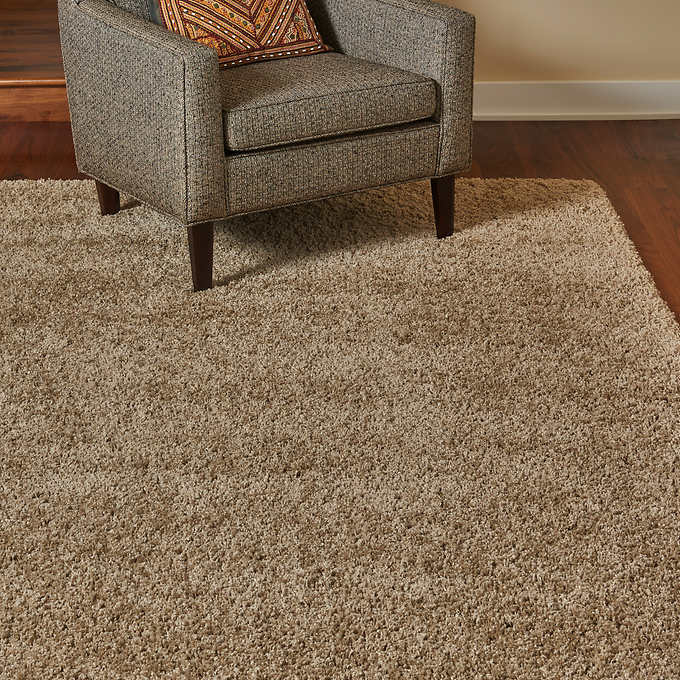 7 ft. 10 in. x 10 ft. - Thomasville Marketplace Luxury Shag Rugs -TAN ...