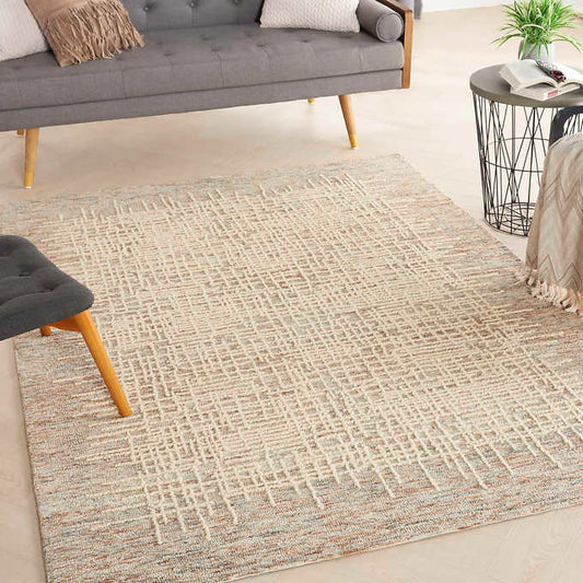 5 ft. 3 in. x 7 ft. 3 in. - Nourison Colorado Wool Rugs, Boulder - Beige