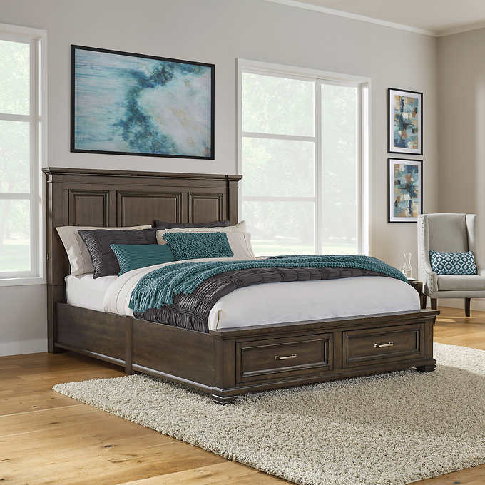 82.6 in W x 88.7 in D x 60.9 in H - Branson Storage Bed - King