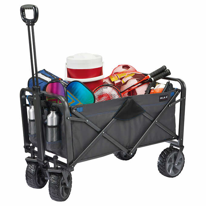 38.6'' x 21.7'' x 25.4'' - Mac Sports XL Folding Wagon with Brakes