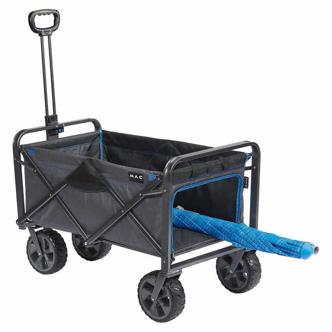 38.6'' x 21.7'' x 25.4'' - Mac Sports XL Folding Wagon with Brakes