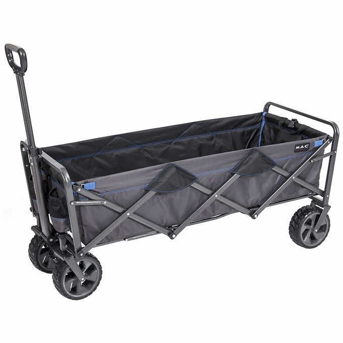 52.7'' x 21.6'' x 22.7''  - Mac Sports Deluxe Extended Folding Wagon with Brakes