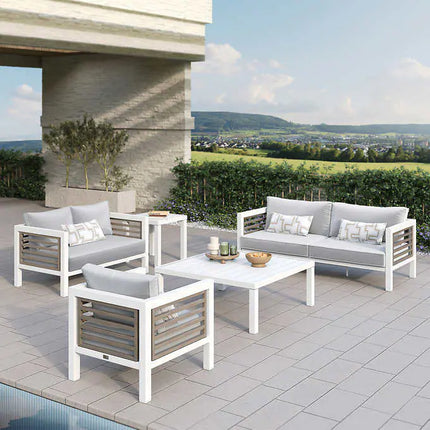 Grand Leisure Cullen 5-piece Outdoor Deep Seating Set