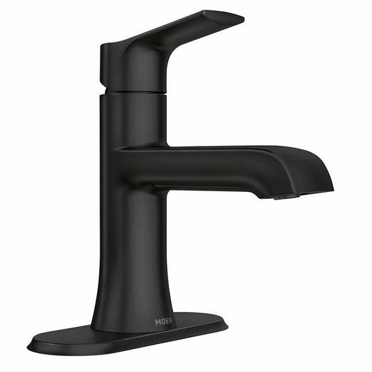 Moen Liso Single Hole Bathroom Faucet - MATTE BLACK