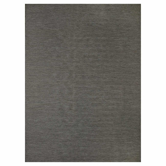 Mineral Springs Outdoor Area Rug Nantucket, Dark Gray - 7 ft. 3 in. x 10 ft.