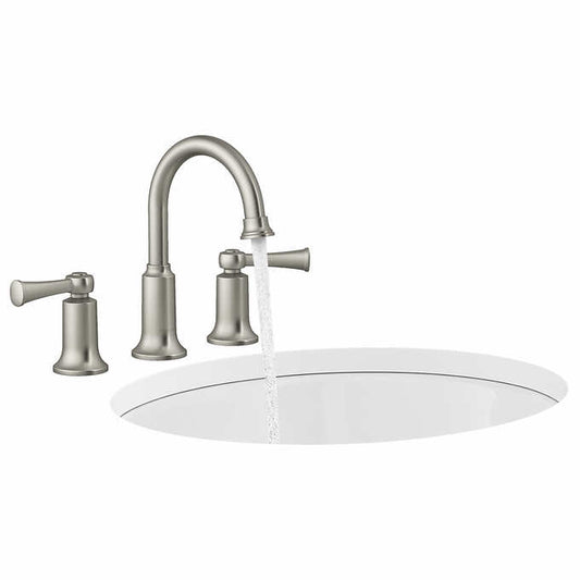 Kohler Aderlee Brushed Nickel Widespread Bathroom Faucet