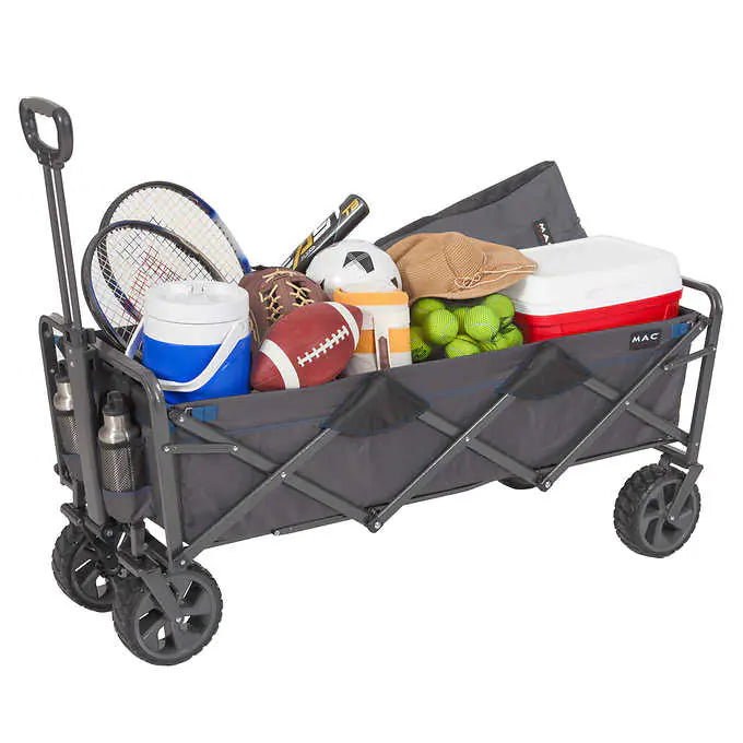 52.7'' x 21.6'' x 22.7''  - Mac Sports Deluxe Extended Folding Wagon with Brakes