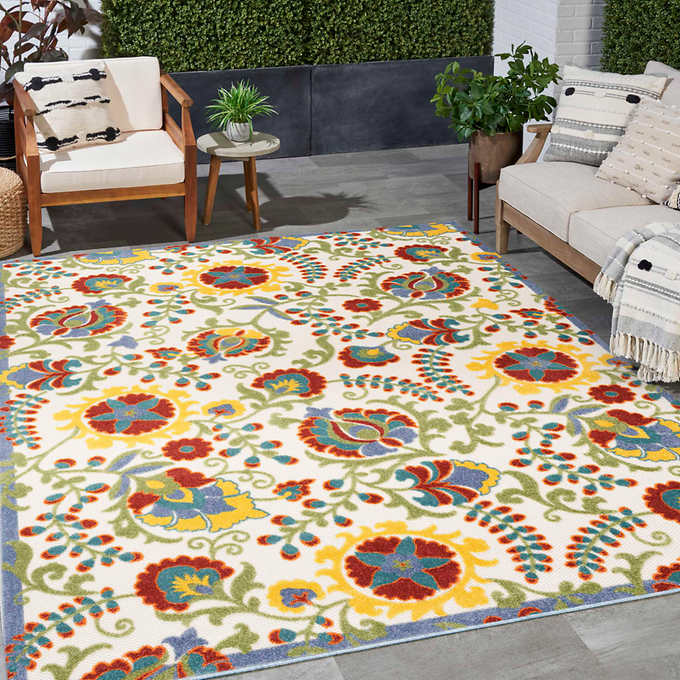 Nourison Veranda Indoor/Outdoor Area Rug, Palladian - 7'10" x 9'10"