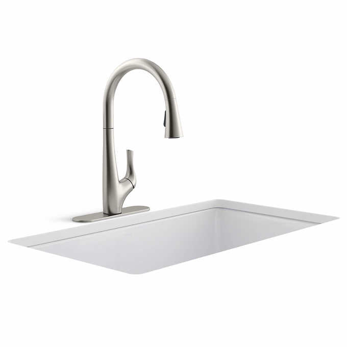 Kohler Bevin Pull-Down Kitchen Faucet - Stainless Steel