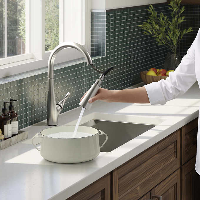 Kohler Bevin Pull-Down Kitchen Faucet - Stainless Steel