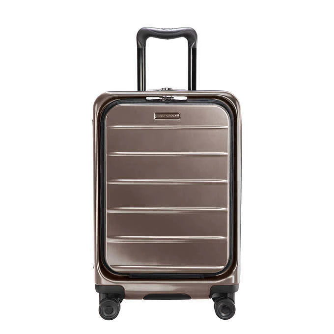 Ricardo Front Opening Carry On Spinner Luggage Suitcase in Bronze