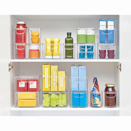 iDESIGN Kitchen and Pantry Storage Bins, 18-piece Set