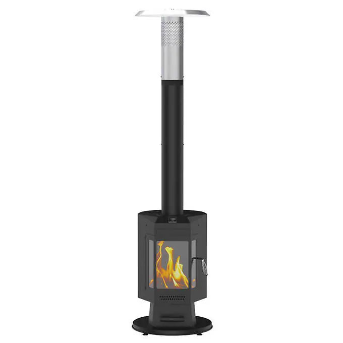 FlamePro 81”H Steel Patio Pellet Heater