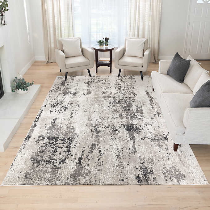 7 ft. 10 in. x 10 ft. - Karma Rug Collection, Nadeen Gray