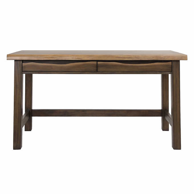 54.5" W x 25.8" D x 30" H - Whitley 54" Live Edge Writing Desk