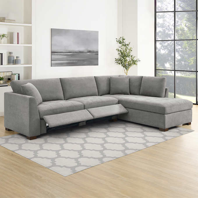 Thomasville Miles Fabric Sectional With Power Footrest Hartland   ImageService 80 