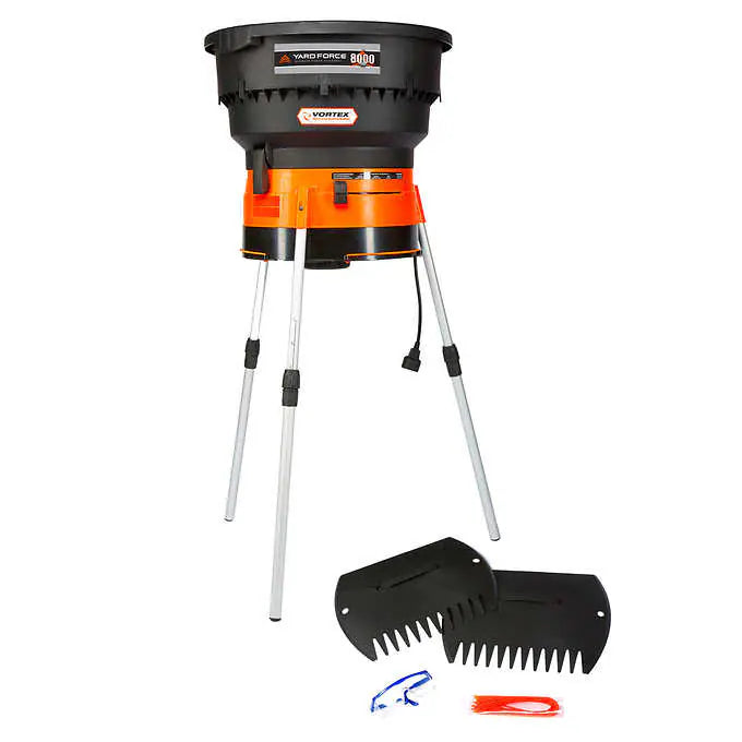 Yard Force 22" Corded Electric Leaf Shredder With Accessory Kit