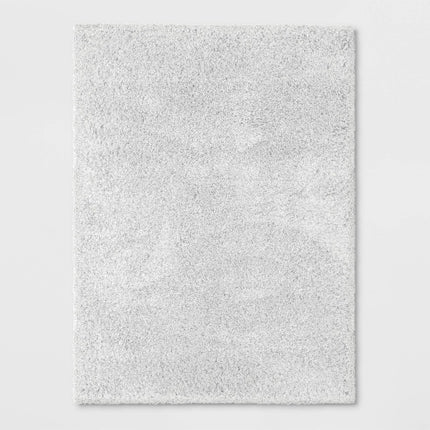5'1"x6'11" Solid Eyelash Woven Shag Rug Cream - Threshold