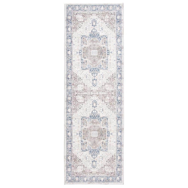Home Decorators Collection Silky Medallion Multi 2 ft. x 7 ft. Medallion Polyester Runner Rug