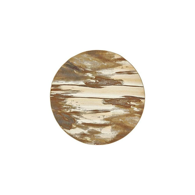 Unique Loom Outdoor Modern Collection Area Rug - Shore (8' Round, Brown/ Beige)