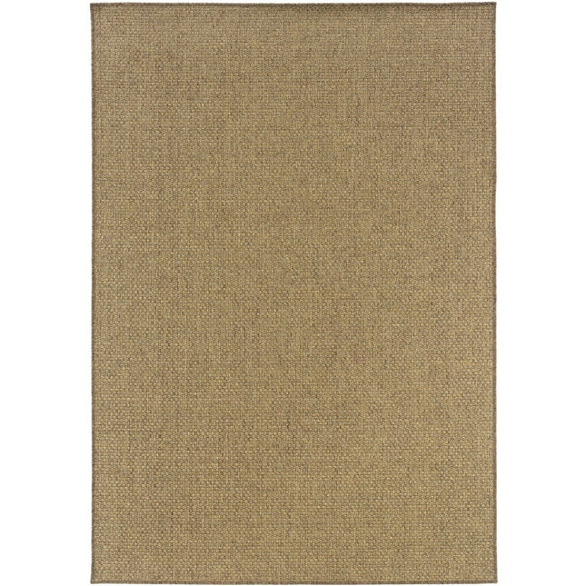Oriental Weavers Karavia 7'10" x 10'10" Indoor/Outdoor Rug (2160N Tan)
