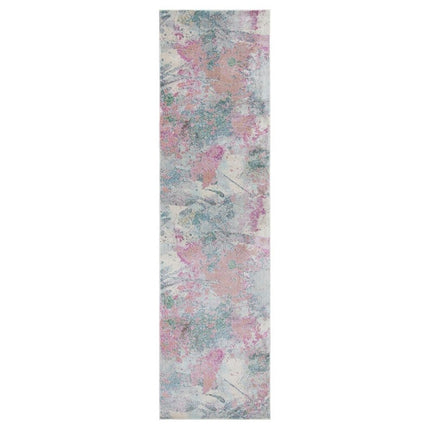 SAFAVIEH Lillian 2 ft. x 5 ft. Ivory/Pink Abstract Marle Runner Rug LLN381A-25