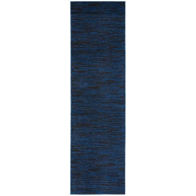 Nourison Essentials Midnight Blue 2 ft. 2 in. x 10 ft. Indoor/Outdoor Kitchen Runner Rug