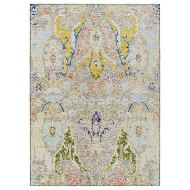 Addison Rugs Chantille Machine Washable Indoor/Outdoor Abstract ACN1932 Beige 9 ft. x 12 ft. Area Rug