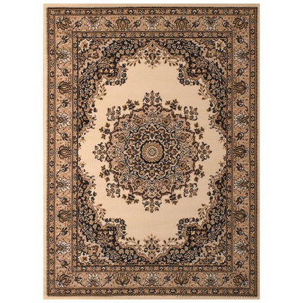United Weavers Dallas Floral Kirman Ivory 5 ft. 3 in. x 7 ft. 2 in. Indoor Area Rug