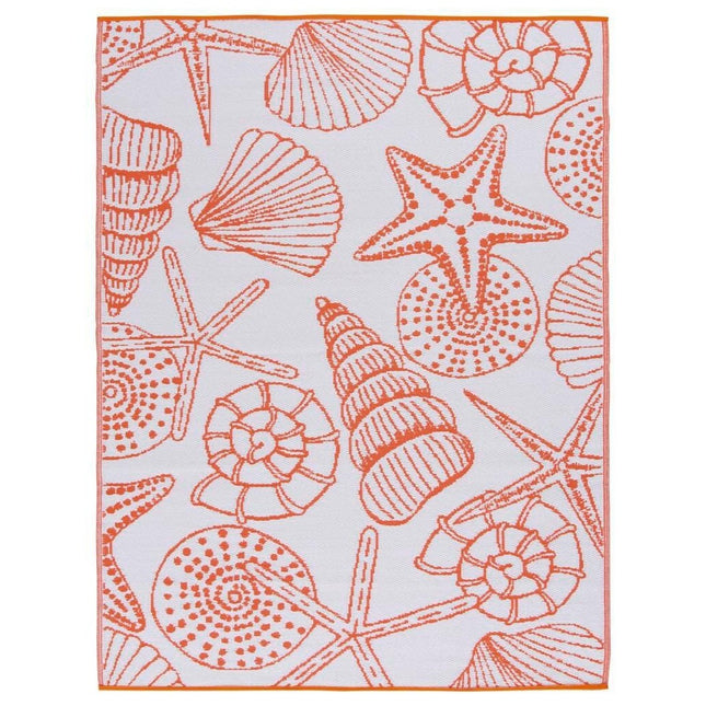 Coral Seashore 6 ft. x 8 ft. Indoor/Outdoor Area Rug