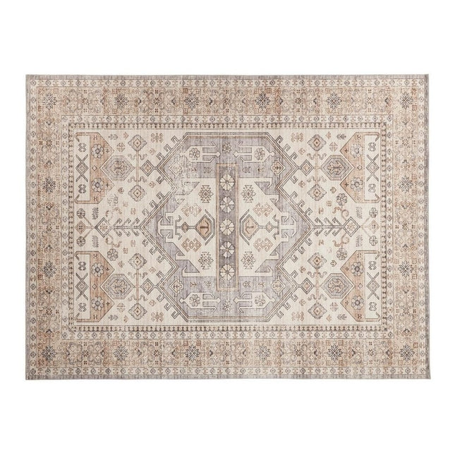 Home Decorators Collection Harmony Global Sand 6 ft. x 9 ft. Indoor Machine Washable Area Rug