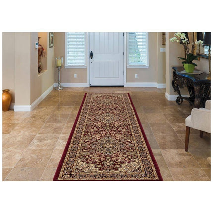 Home Decorators Collection Silk Road Red 2 ft. x 7 ft. Medallion Runner Rug