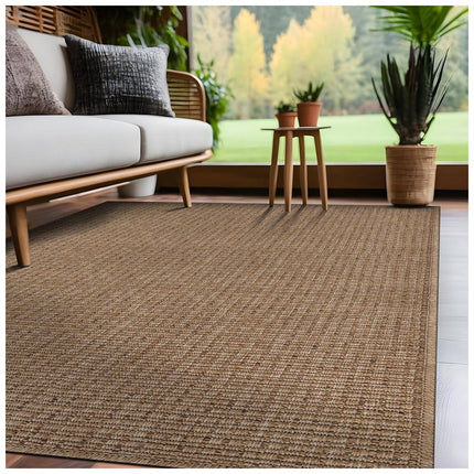 Beverly Rug Royal Natural 9 ft. x 12 ft. Solid Indoor Area Rug