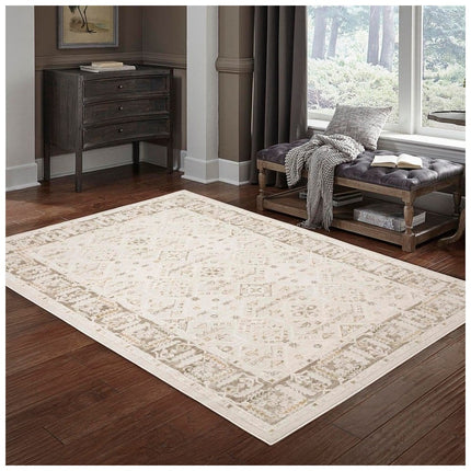 Home Decorators Collection Florentina 6 ft. x 9 ft. Beige Traditional Area Rug 656929