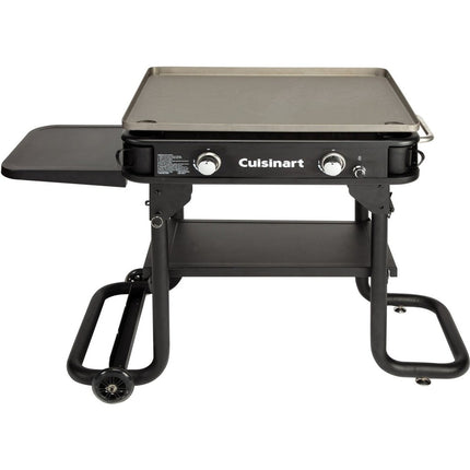 CUISINART OUTDOORS 28 in. 2-Burner Propane Gas Griddle, Black